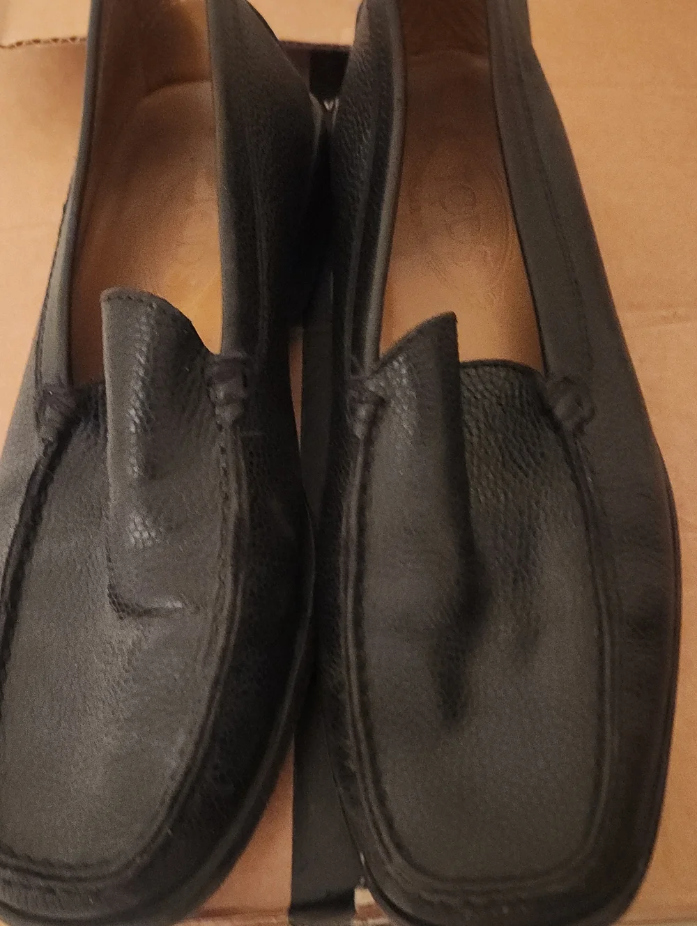 Tod's Black Leather Slip-On Loafers